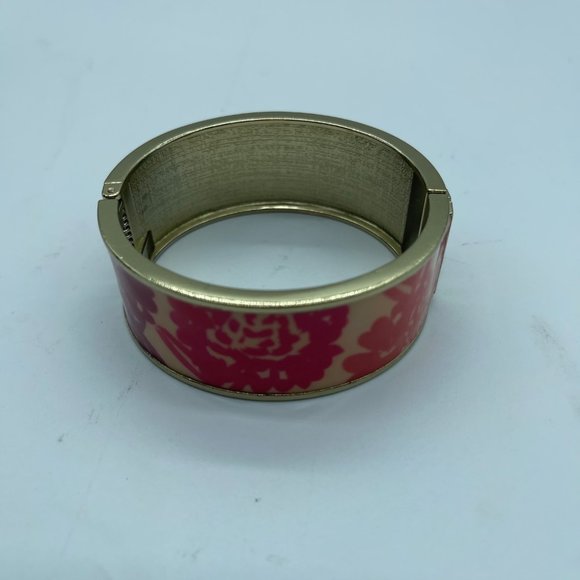 Unbranded Hinged Bracelet OS Pink Red Costume Jewelry - Picture 9 of 9